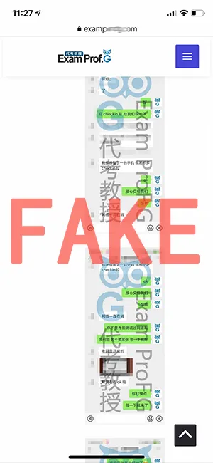 自问自答的假对话都是即时进行,所以没有日期或时间